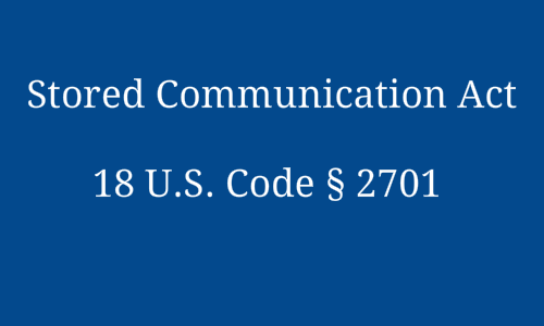 Section 2701 (18 U.S.C. § 2701) of the SCA provides criminal penalties for anyone who "intentionally accesses without authorization a facility through which an electronic communication service is provided or … intentionally exceeds an authorization to access that facility; and thereby obtains, alters